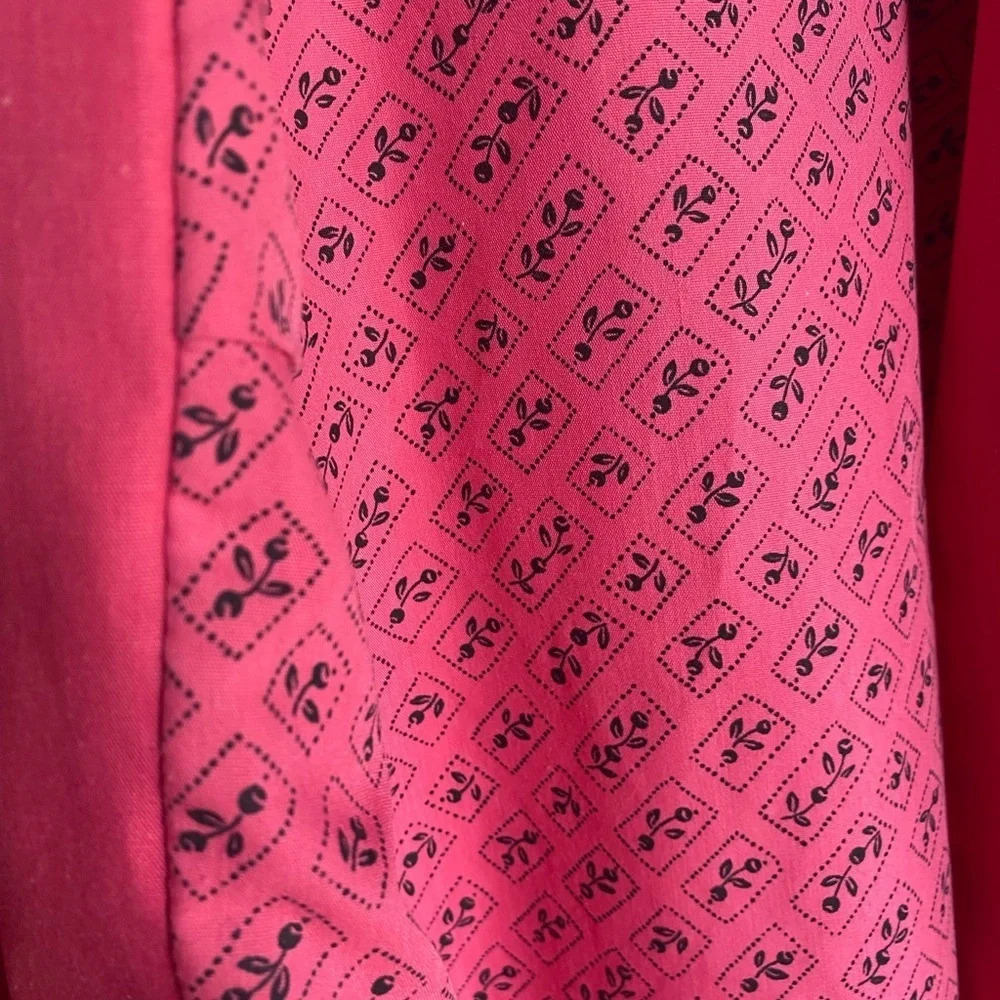 Raspberry Women's London Fog Wamsutta Classic Over Coat Sz 6P - Picture 6 of 6